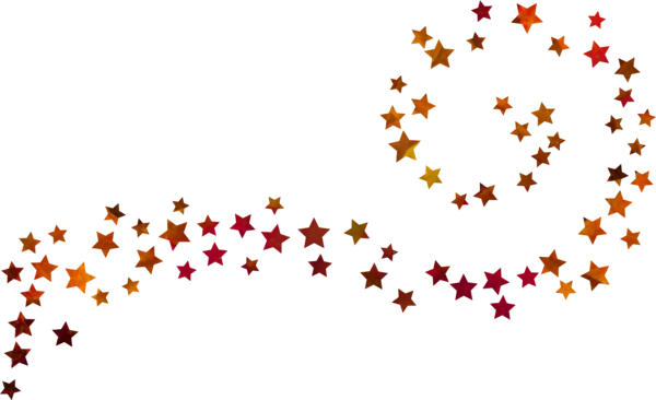 Много звезд на прозрачном фоне