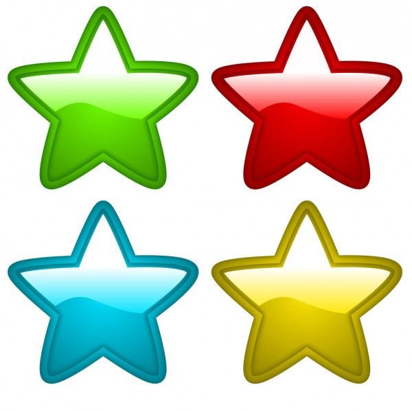Звездочки разных цветов