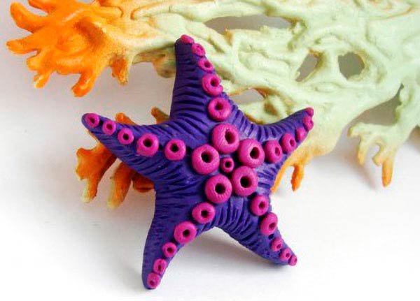 Морская звезда лепка из пластилина