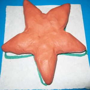 Морская звезда из пластилина для детей