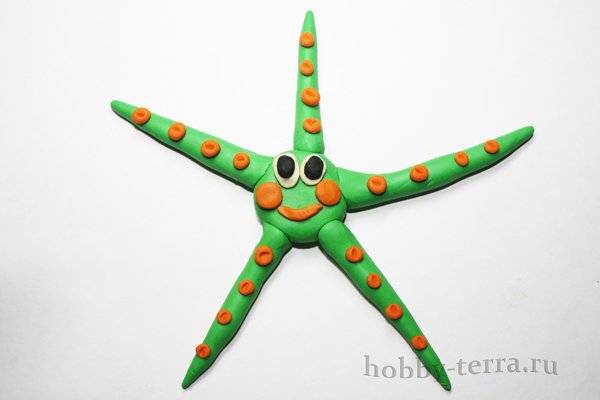 Морская звезда из пластилина
