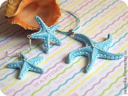 Лепка морские звезды и кораллы