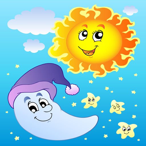 Солнце и Луна для детей