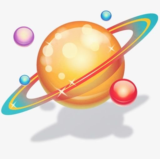 Космос планеты на прозрачном фоне