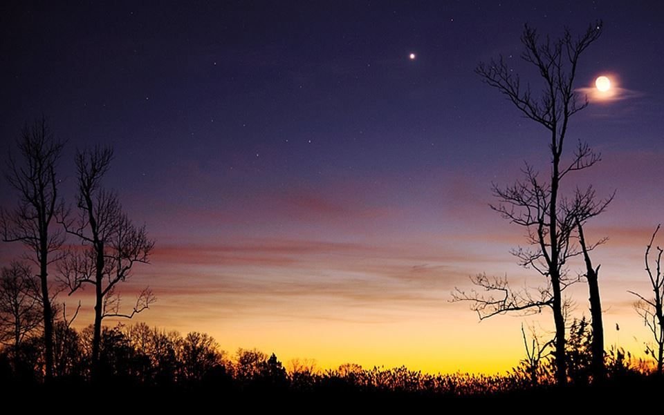 Какую планету называют вечерней звездой. Утренняя звезда на небе. Рассвет на Венере.