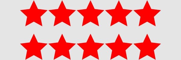 Красные звезды много