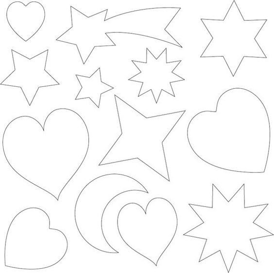 Картинки звезды сердечки (58 фото)