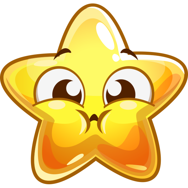 Смайлики звездочки для детей