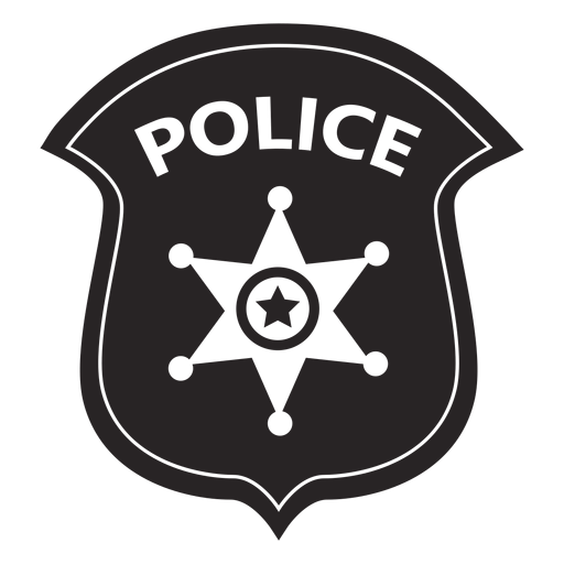 Полицейский жетон силуэт