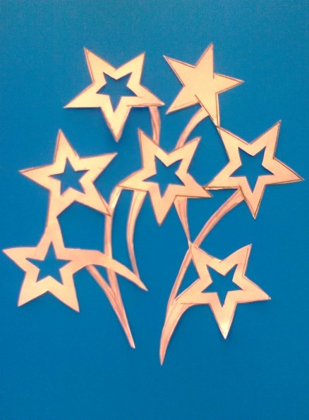 Украшение окон салют