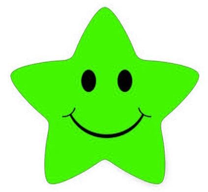 Звездочки зеленого цвета