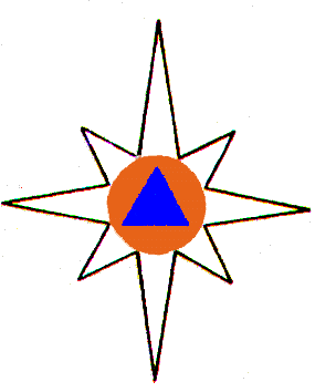 Знак МЧС роза ветров