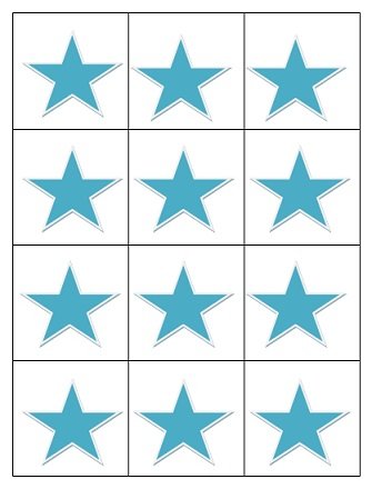 Маленькие звездочки трафарет