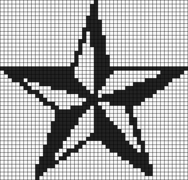Вышивка крестом звезда схема