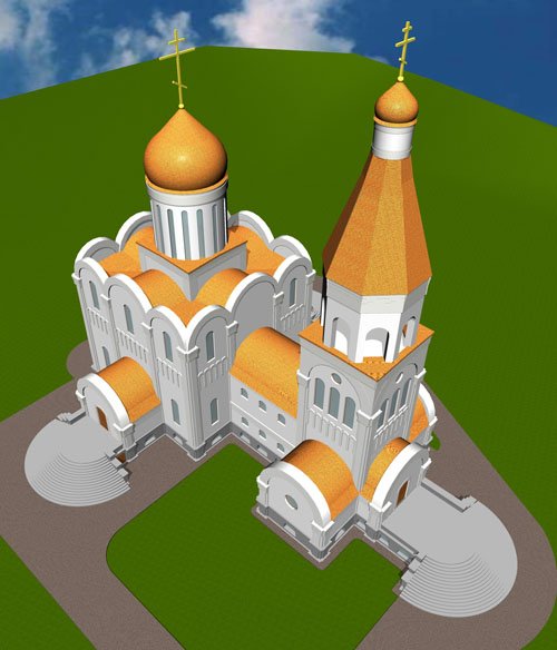 Церковь вид сверху