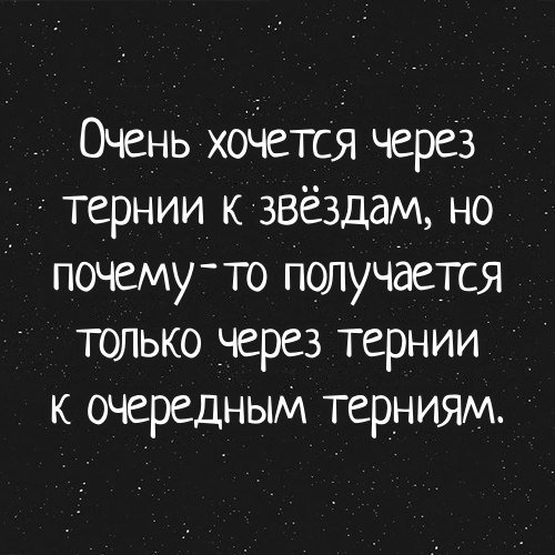 Через тернии к звездам цитата