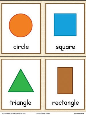 Фигуры на английском для детей