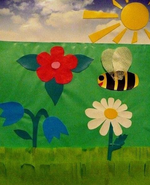 Обрывная аппликация мозаика техника