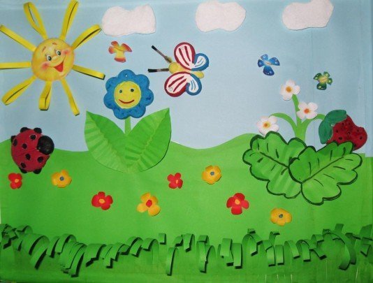 Летняя аппликация в старшей группе