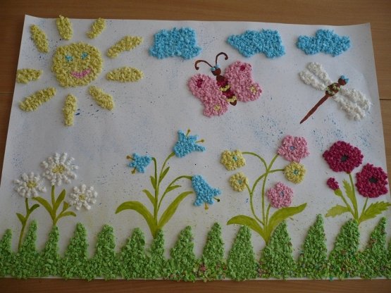 Аппликация на летнюю тему