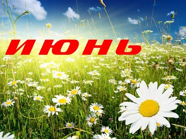 Летние месяцы с надписями
