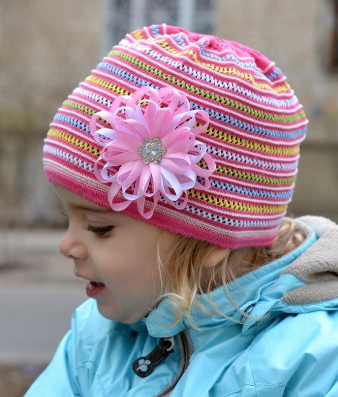 Шапочка для девочки спицами, 65 схем и авторских описания для вязания шапок, Вязание для детей
