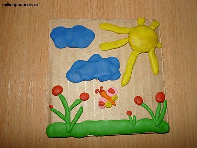 Лепка из пластилина на тему лета