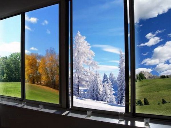 Утепление окон рисунок