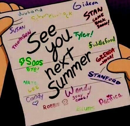 Увидимся следующим летом Гравити Фолз