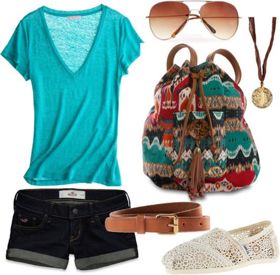 Лук одежда лето