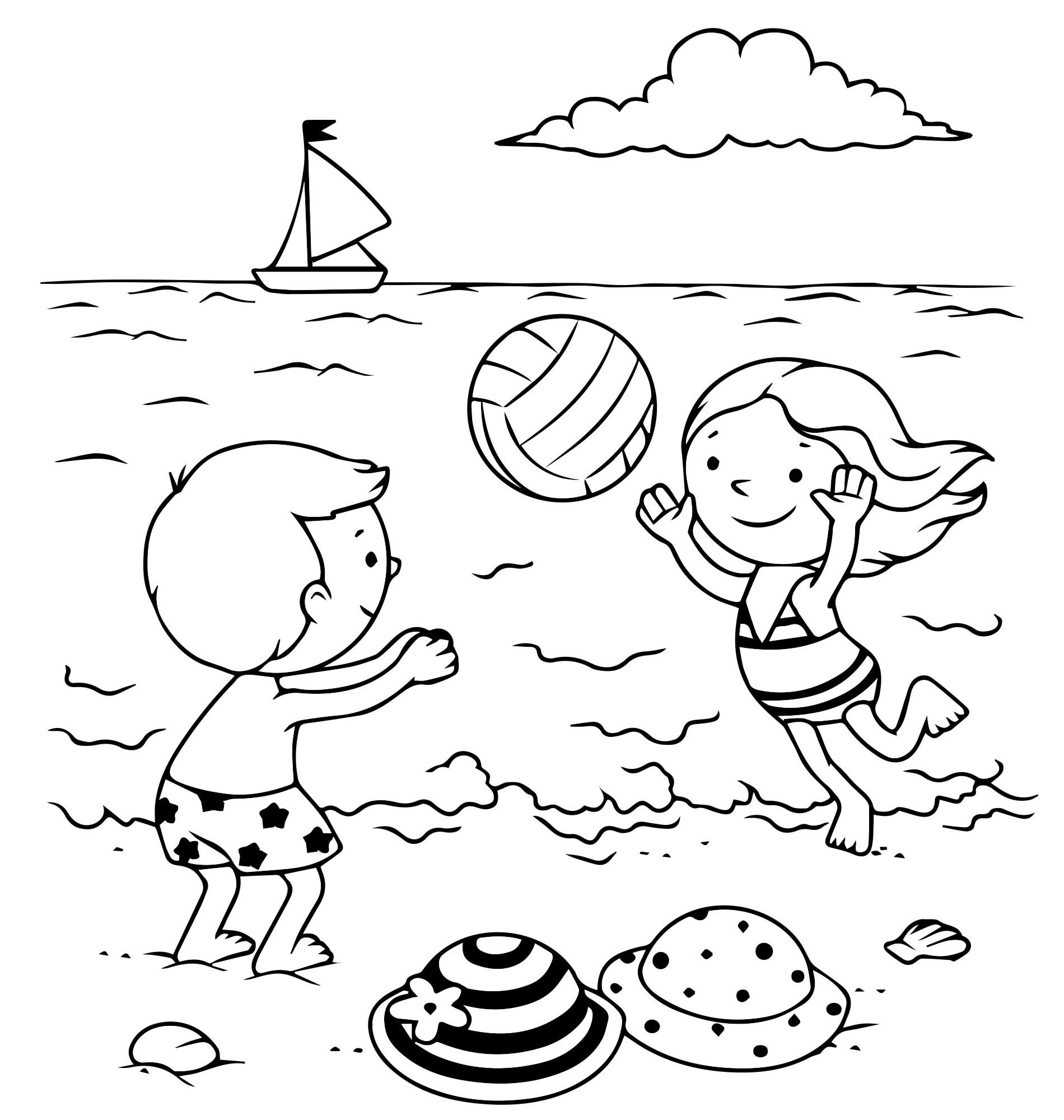 Раскраска лето распечатать. Раскраска море и пляж. Раскраска Маре для детей. Лето раскраска для детей. Море раскраска для детей.