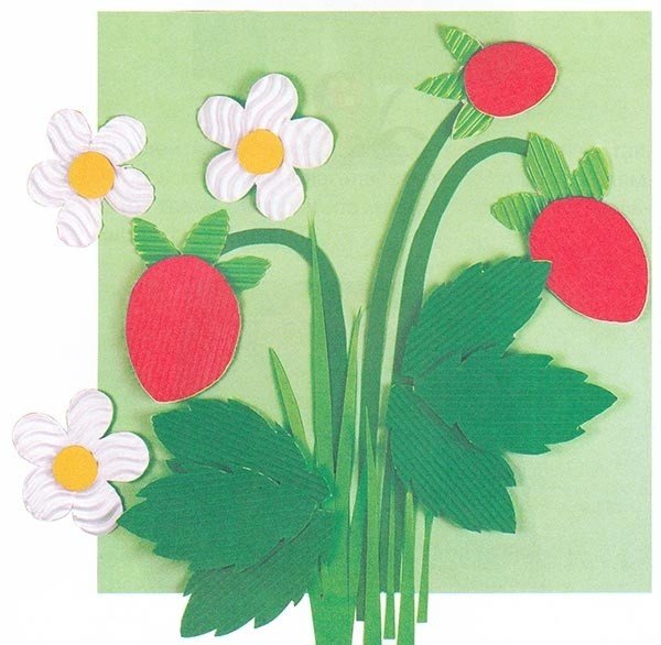 Аппликация на тему лето