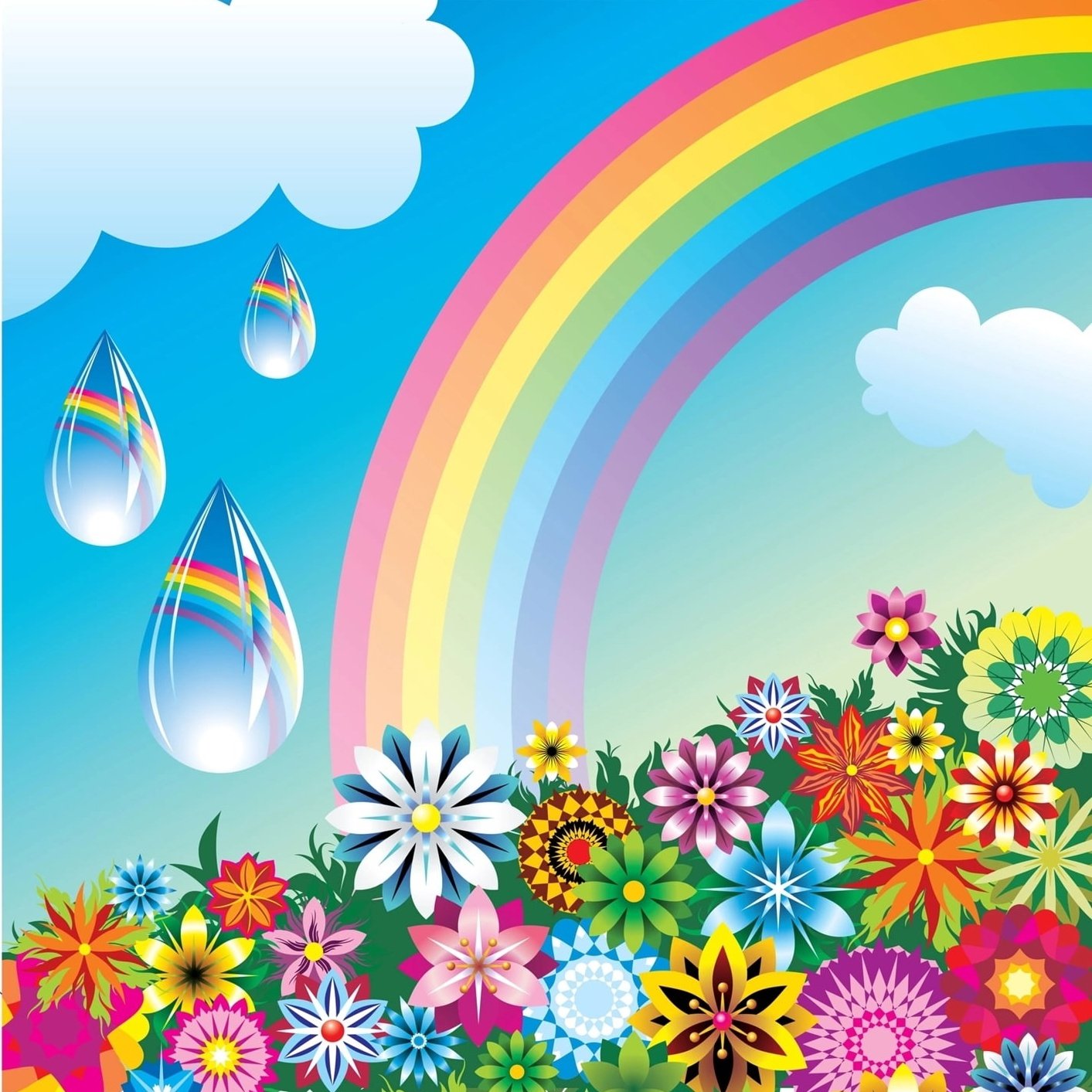Цветные летние. Разноцветное лето. Лето Радуга. Летний рисунок для детей. Цветы радуги.