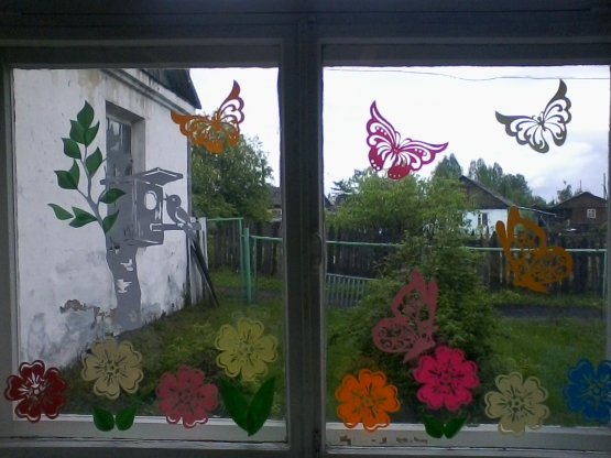 Украшение окон лето