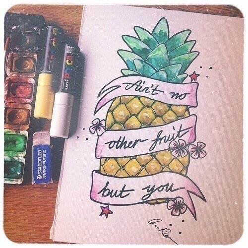 Летние рисунки в скетчбук лёгкие