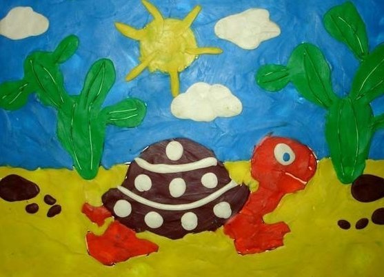 Пластилинография для детей 4-5 лет