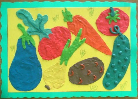 Лепка из пластилина на тему фрукты