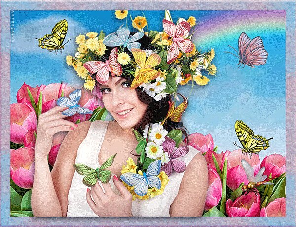 Весеннего настроения с красивыми девушками