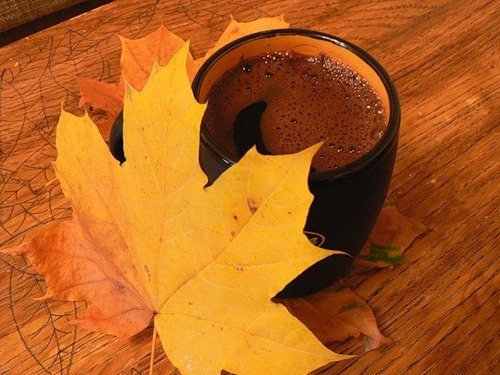 Фужеры осенние гиф