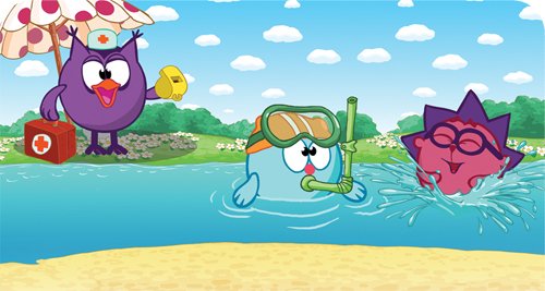 Смешарики водные процедуры