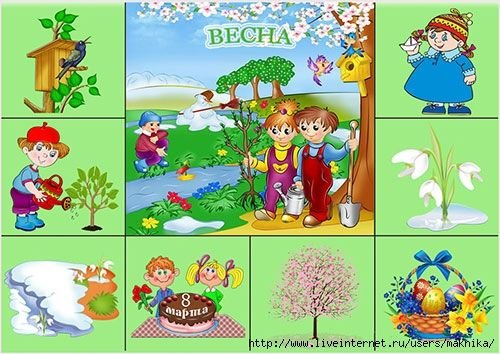 Мнемотаблицы времена года