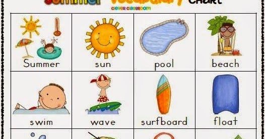 Слова на тему лето на английском