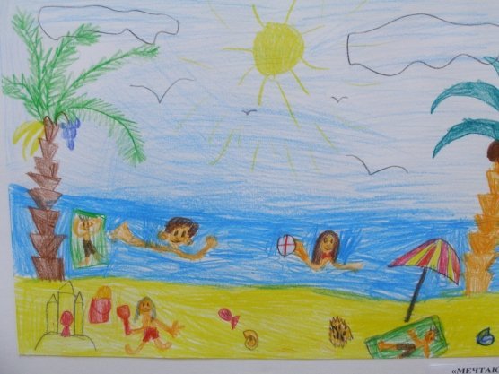 Рисование лето подготовительная