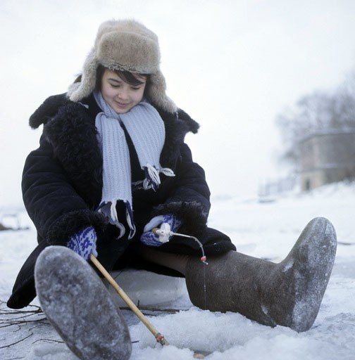 Зимняя фотосессия в шубах с детьми