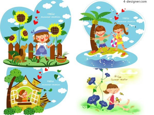 Летние каникулы клипарт