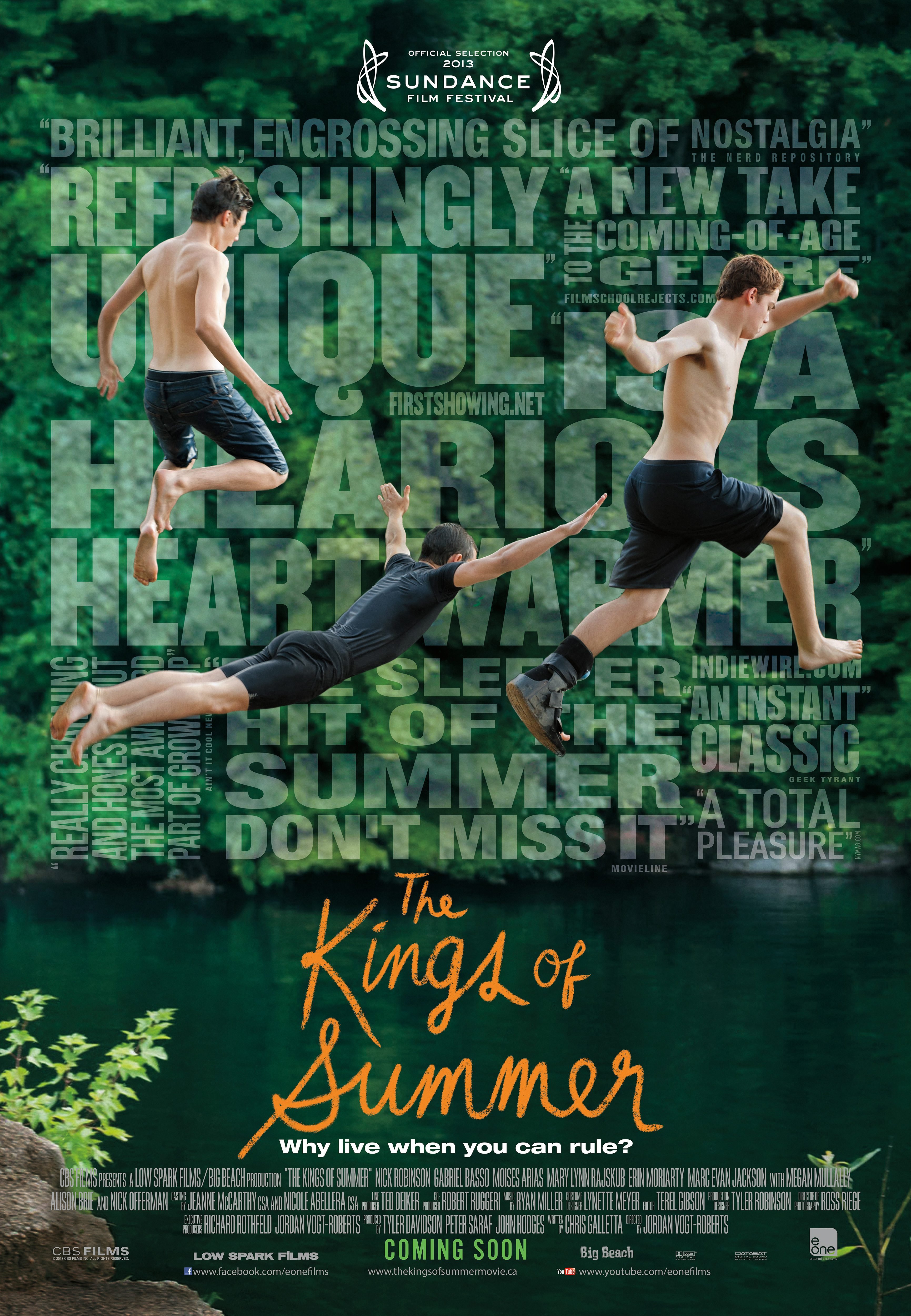 Лето рецензия. «Короли лета» / «the Kings of Summer» (2013) 12+. Ник Робинсон короли лета. Короли лета Бьяджо.
