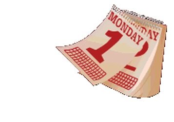 Лист календаря анимация