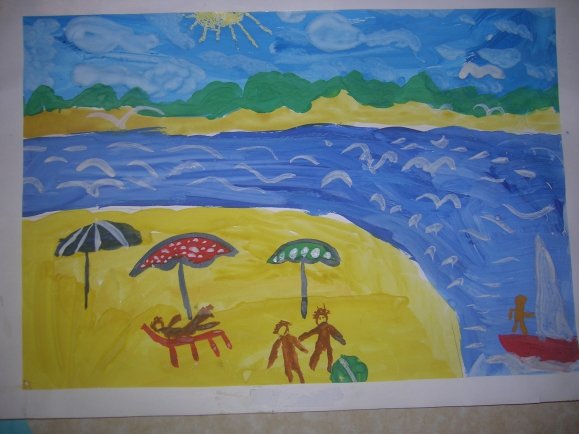 Рисование на тему лето в старшей