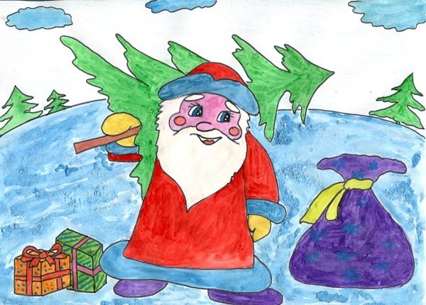 Картинки на тему дед мороз и лето (68 фото)