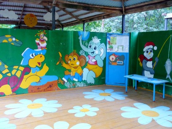 Украшение веранды в детском саду